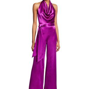 Fuschia Silk Jumpsuit